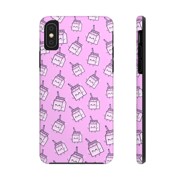 Strawberry Milk Case, Case Mate, Tough Phone Cases, iPhone Case, iPhone Accessory, Samsung Accessory, Cell Phone Case, Electronic Accessory