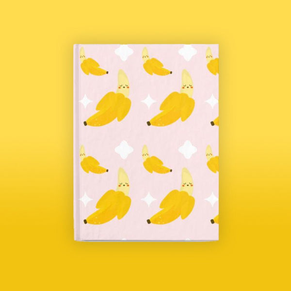 Banana Journal, Blank Journal, Sketch Journal, Blank Notebook, Blank Pages, Kawaii Stationery, Kawaii Gift, Work from Home, Remote Learning