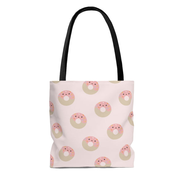 Donuts, Donut All Over Print, AOP Tote Bag, Totes, Donut Print, Bags and Purses, Kawaii Donut Bag, Kawaii Bag, Kawaii Tote, Pink Donut