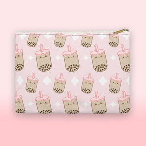Bubble Tea, Boba Tea, Accessory Pouch, Accessory Bag, Pencil Pouch, Makeup Bag, Kawaii Pouch, Makeup Pouch, Planner Pouch, Kawaii Gift