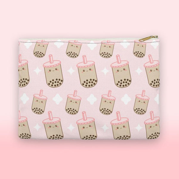 Bubble Tea, Boba Tea, Accessory Pouch, Accessory Bag, Pencil Pouch, Makeup Bag, Kawaii Pouch, Makeup Pouch, Planner Pouch, Kawaii Gift