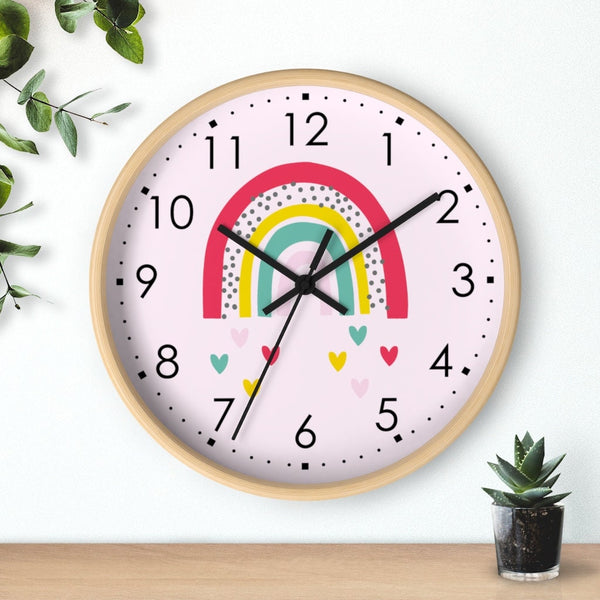 Rainbow Clock, Kids Wall Clock, Modern Nursery Wall Decor, Baby Wall Clock, Decorative Kids clock, Nursery Wall Clock, Nursery Clock