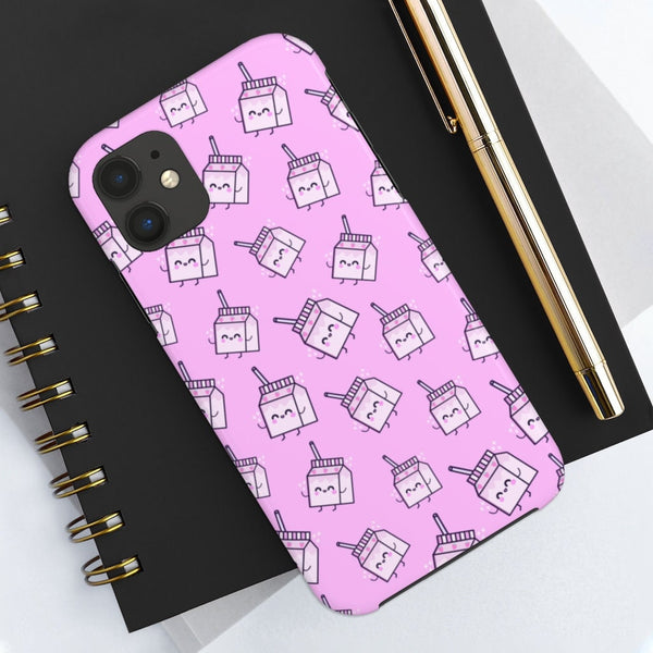 Strawberry Milk Case, Case Mate, Tough Phone Cases, iPhone Case, iPhone Accessory, Samsung Accessory, Cell Phone Case, Electronic Accessory