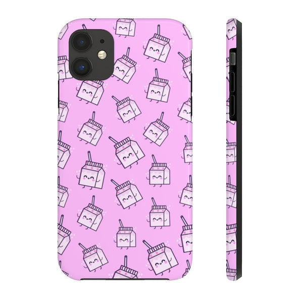 Strawberry Milk Case, Case Mate, Tough Phone Cases, iPhone Case, iPhone Accessory, Samsung Accessory, Cell Phone Case, Electronic Accessory