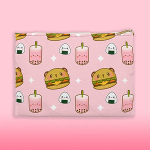 Bubble Tea, Boba Tea, Accessory Pouch, Accessory Bag, Pencil Pouch, Makeup Bag, Kawaii Pouch, Makeup Pouch, Planner Pouch, Burger Bag