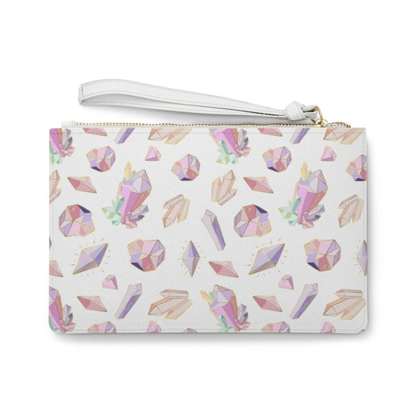 Clutch Bag, Vegan Leather, Vegan Leather Clutch, Gem Print, Gem Vegan Leather Bag, Accessories, Gem Print Accessory, Boho Clutch