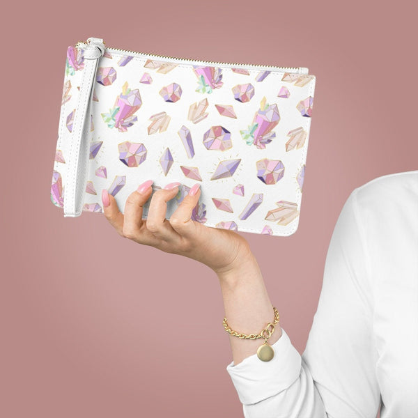 Clutch Bag, Vegan Leather, Vegan Leather Clutch, Gem Print, Gem Vegan Leather Bag, Accessories, Gem Print Accessory, Boho Clutch