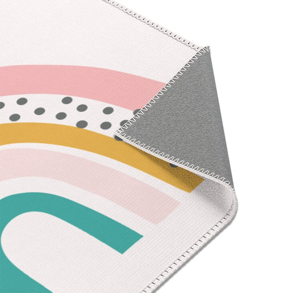 Scandinavian Rainbow Area Rugs, Rainbow Rug, Rainbow Print Area Rug, Nursery Rug, Kid's Rug, Scandi Rainbow Rug, Boho Rainbow Print Rug