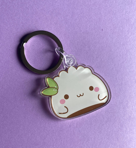 Dumpling Keychain, Acrylic Keychain, Kawaii Gift, Kawaii Keychain, Wonton Keychain, Dumpling, Kawaii Wonton, Kawaii Food