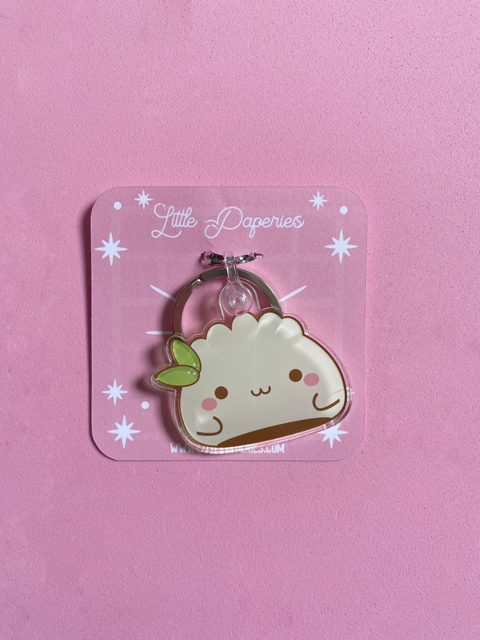 Dumpling Keychain, Acrylic Keychain, Kawaii Gift, Kawaii Keychain, Wonton Keychain, Dumpling, Kawaii Wonton, Kawaii Food