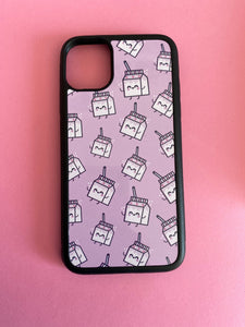 Milk Carton Print, iPhone 11 Case, iPhone 11 Phone Cover, Kawaii Cases, Cute Case, Tik Tok