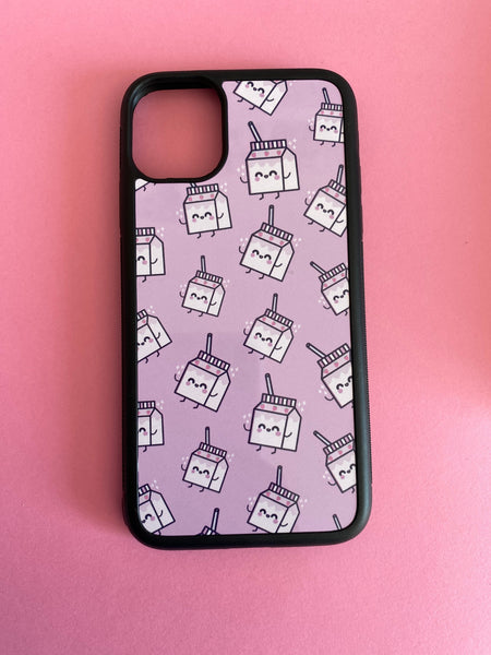 Milk Carton Print, iPhone 11 Case, iPhone 11 Phone Cover, Kawaii Cases, Cute Case, Tik Tok