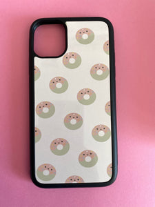 Donut Print iPhone 11 Case, iPhone Cover, Kawaii iPhone Case, Cute Cases, Tik Tok, iPhone Cases