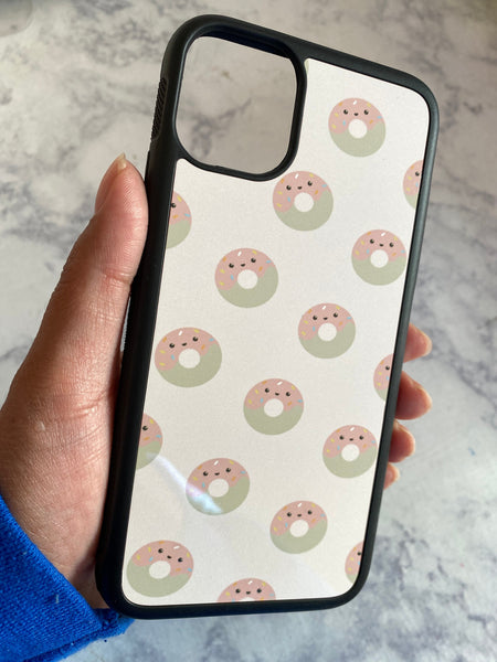 Donut Print iPhone 11 Case, iPhone Cover, Kawaii iPhone Case, Cute Cases, Tik Tok, iPhone Cases