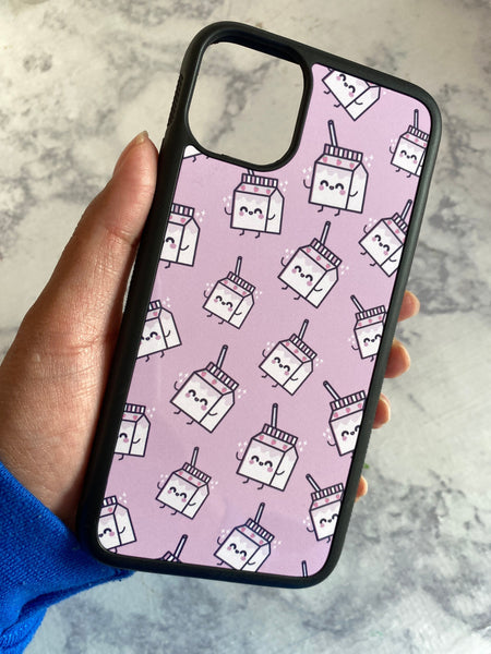 Milk Carton Print, iPhone 11 Case, iPhone 11 Phone Cover, Kawaii Cases, Cute Case, Tik Tok