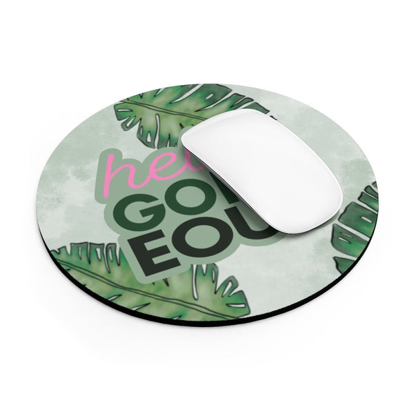 Hello Gorgeous Mousepad, Desk Accessory, Office Decor, Office Gifts, Print Mouse Pad, Co-worker Gift, Corporate Gift, Work From Home Gift