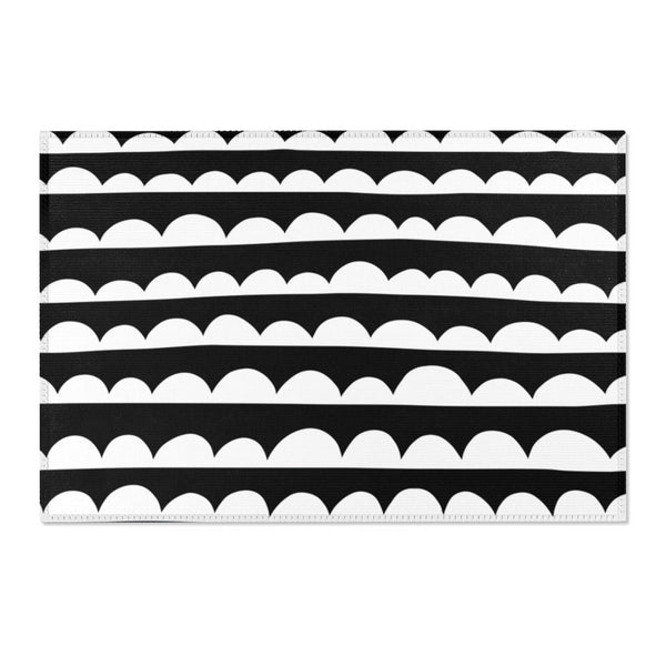 Monochrome Area Rug, Area Rug, Kid's Rug, Nursery Rug, Kid's Decor, Black and White, Monochrome Decor, Kid's Modern Decor, Rug, Nursery