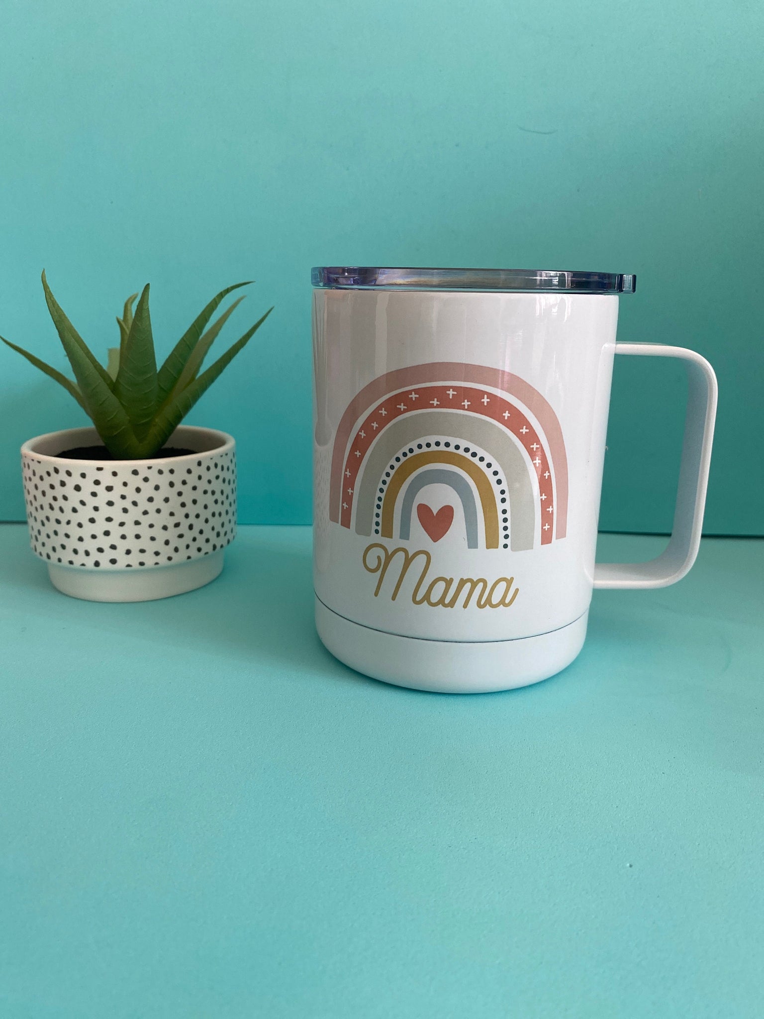 Mama Mug, Travel Mug w/ Lid 10oz, Mug with Lid, Travel Mug, Mom To-Be Gift, Baby Shower Gift, WFH, Work From Home, Zoom Gift, SAHM Gift