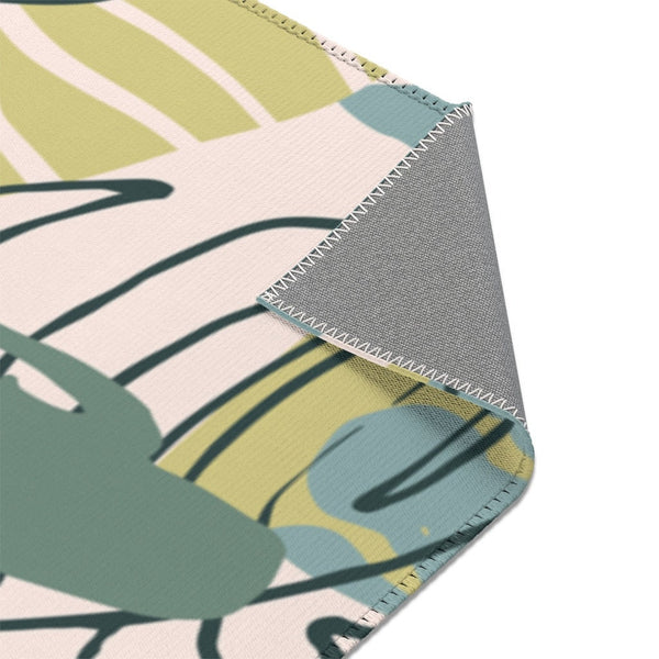 Floral Area Rugs, Tropical Floral Area Rug, Tropical Print Nursery, Nursery Area Rug, Nursery Rug, Floral Print Rug, Modern Nursery Decor
