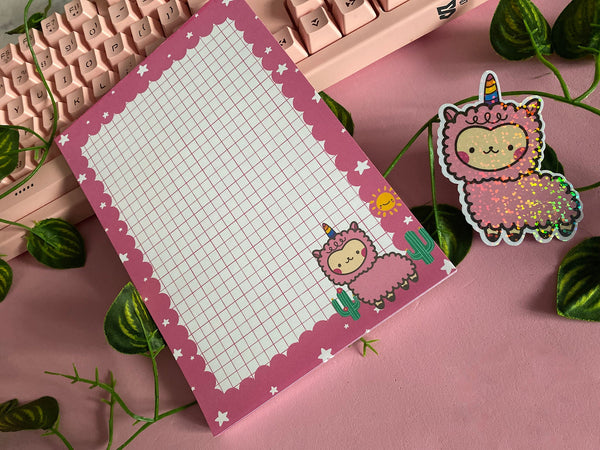 Kawaii Unicorn Notepad, 5x7, Notepad, Notes, Stationery, Kawaii Notepad, Kawaii Gift, Unicorn Lover, Unicorn Gift, Notepad