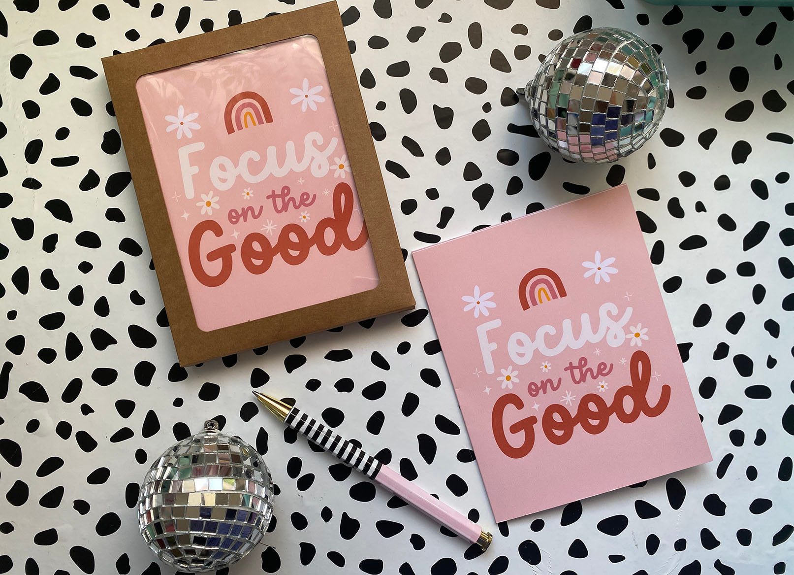 Focus On The Good, Motivation, Greeting Cards, Positivity, Stationery, Galentines, Good Vibes, Uplifting Card, Encouragement