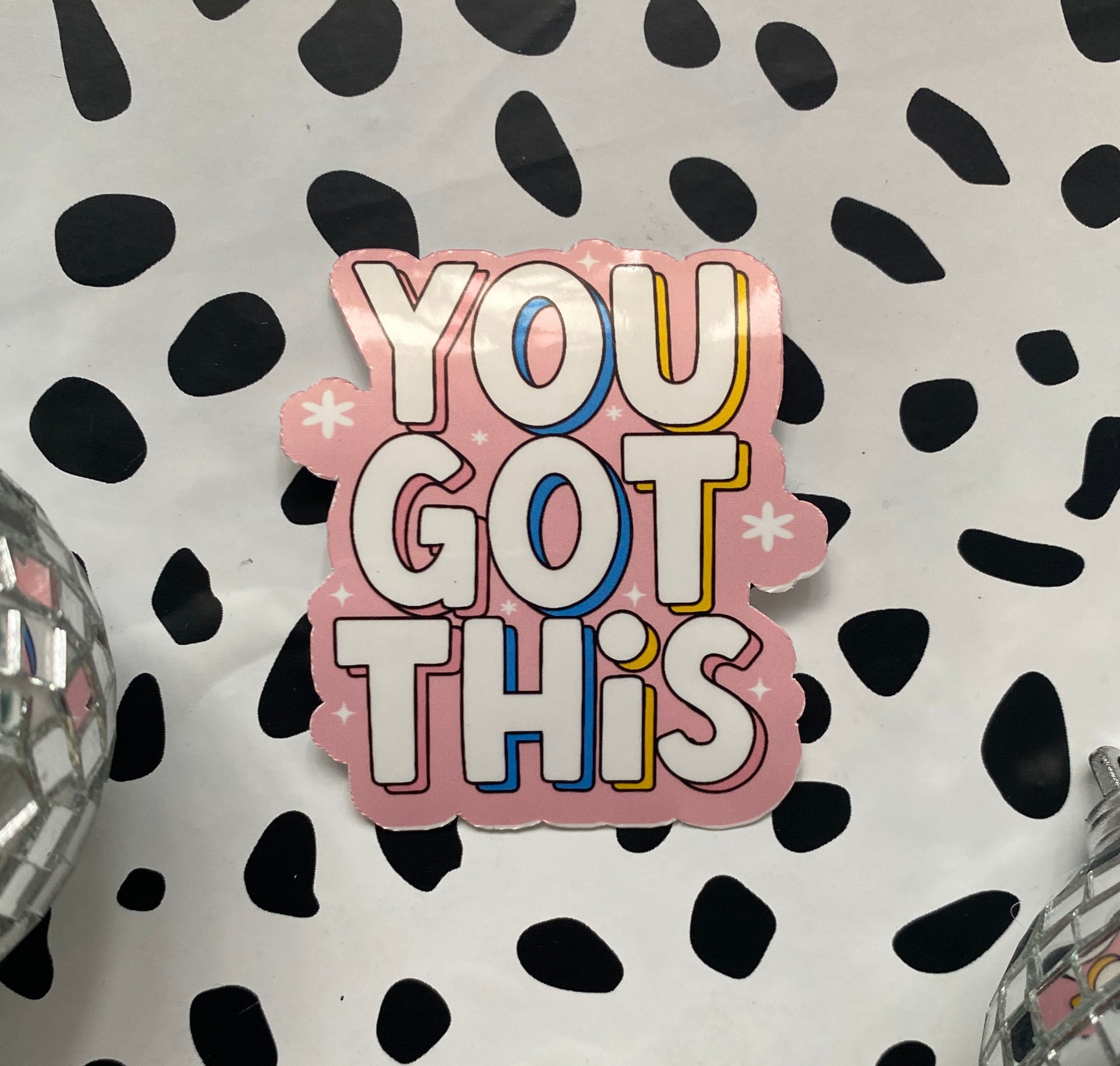 You Got This, Sticker, Vinyl Sticker, Laptop Sticker, Water Bottle Sticker, Longboard Sticker, Trendy Sticker, Trendy, Forever Tired