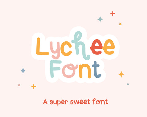 Font, Commercial Font, Trendy Font, Girly Font, LYCHEE, Lychee Font, Commercial Use Font, Personal Font, Crafting Font, Hand Drawn Fonts