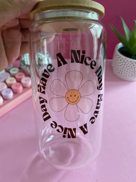Iced Coffee Cup, Coffee Cup, Coffee Glass, Beer Glass Can, Coffee Cup, Coffee Lover Gift, Aesthetic Glass Beer Can, Trendy Cup
