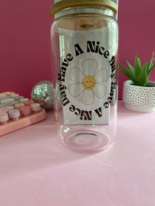 Iced Coffee Cup, Coffee Cup, Coffee Glass, Beer Glass Can, Coffee Cup, Coffee Lover Gift, Aesthetic Glass Beer Can, Trendy Cup