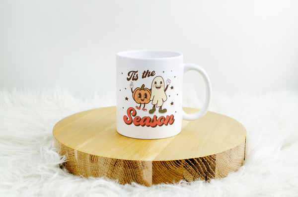 Halloween Mug, Work From Home Gift, Spooky, Gift Mug, Halloween Lover Mug, Tis The Season, Personalized Drinkware, 11 Oz Ceramic Mug