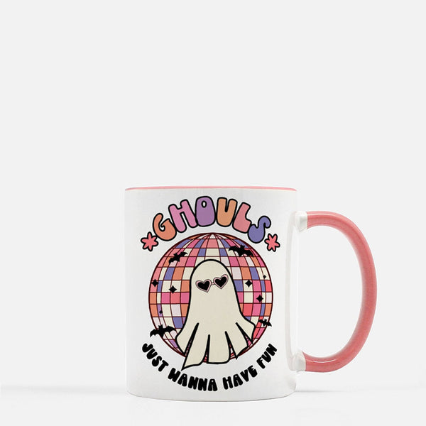 Halloween Mug, Work From Home Gift, Spooky, Gift Mug, Halloween Lover Mug, Ghouls Just Wanna Have Fun, Drinkware, 11 Oz Ceramic Mug