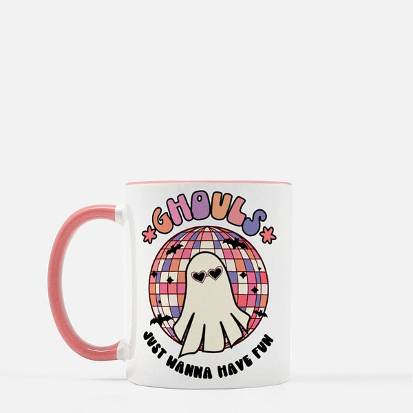 Halloween Mug, Work From Home Gift, Spooky, Gift Mug, Halloween Lover Mug, Ghouls Just Wanna Have Fun, Drinkware, 11 Oz Ceramic Mug