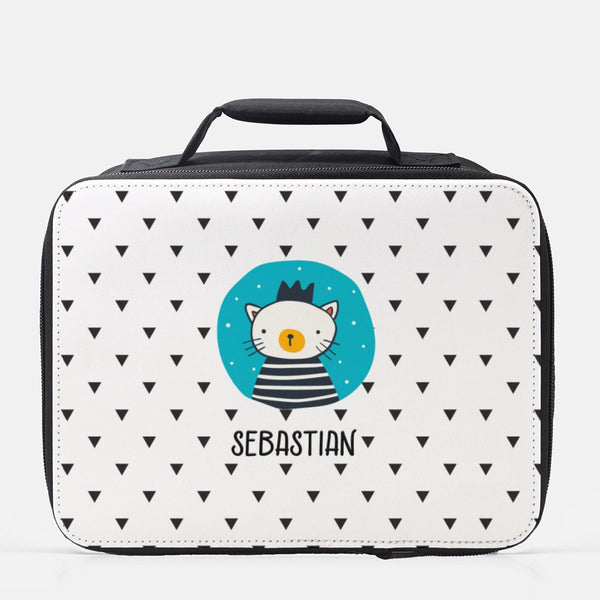 Cat Lunch Box, Cat Lunch Bag, Back To School, Personalized Cat Lunch Box, School Lunch Box, Lunch Tote, Custom Lunchbox
