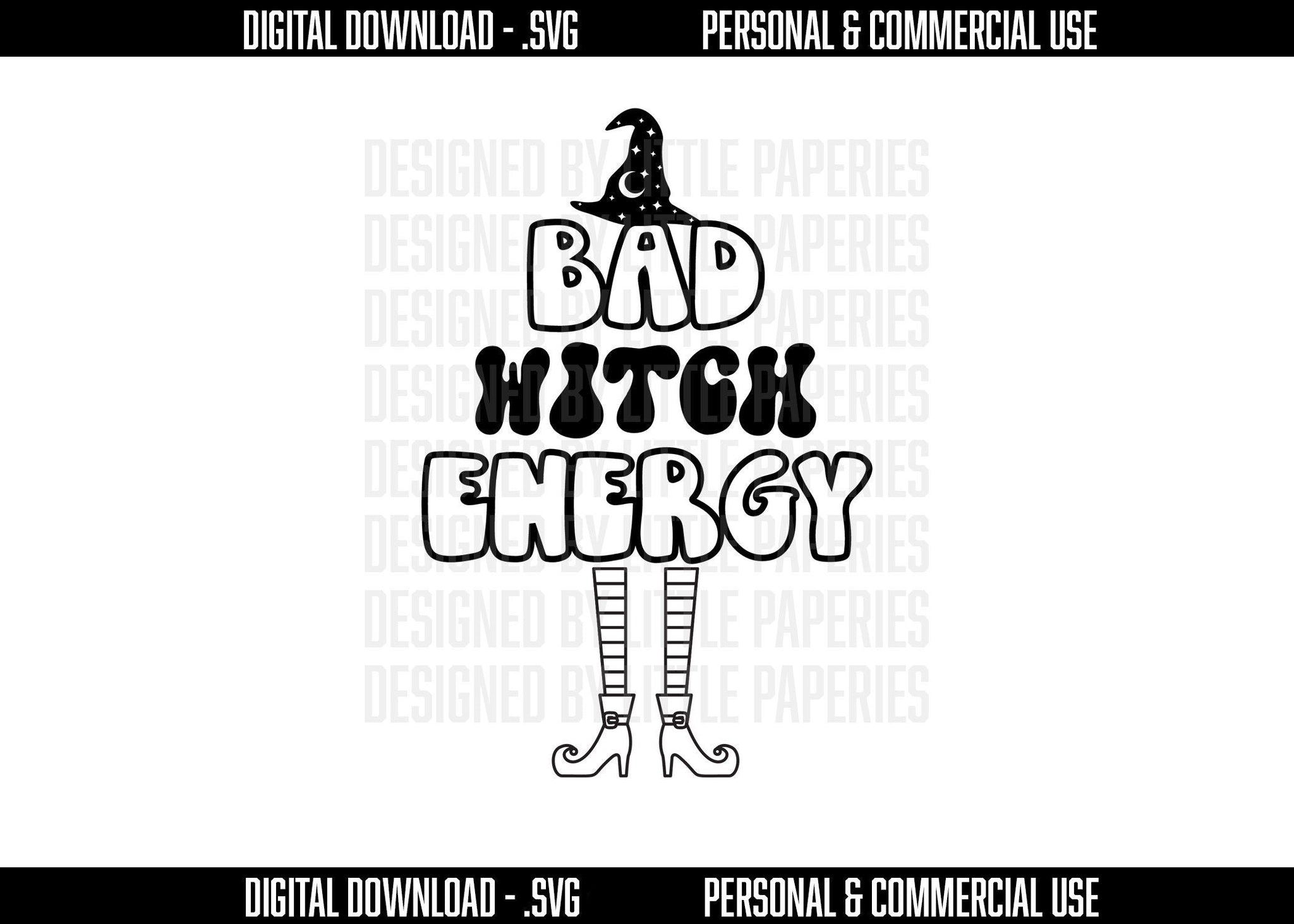 Digital Download - Bad Witch Energy SVG,Halloween, Halloween Digital Download, Halloween Digital File, Fall SVG, Cricut, Cameo