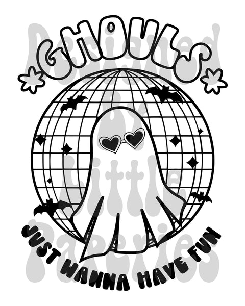 Digital Download - Ghouls Just Wanna Have Fun SVG,Halloween, Halloween Digital Download, Halloween Digital File, Fall SVG, Cricut, Cameo