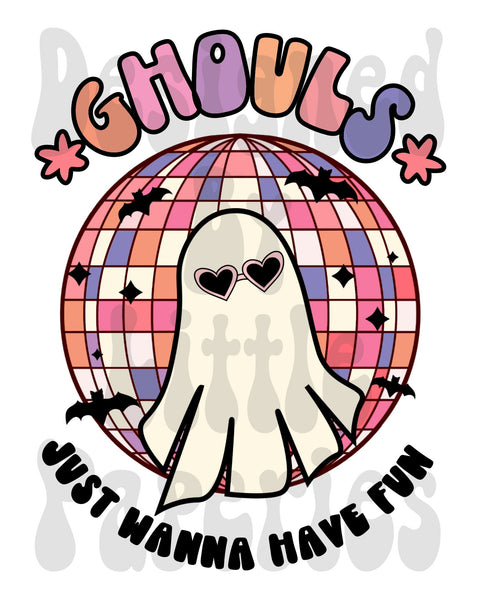 Digital Download - Ghouls Just Wanna Have Fun SVG,Halloween, Halloween Digital Download, Halloween Digital File, Fall SVG, Cricut, Cameo