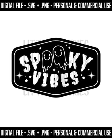 Digital Download - Spooky Vibes SVG,Halloween, Halloween Digital Download, Halloween Digital File, Fall SVG, Cricut, Cameo