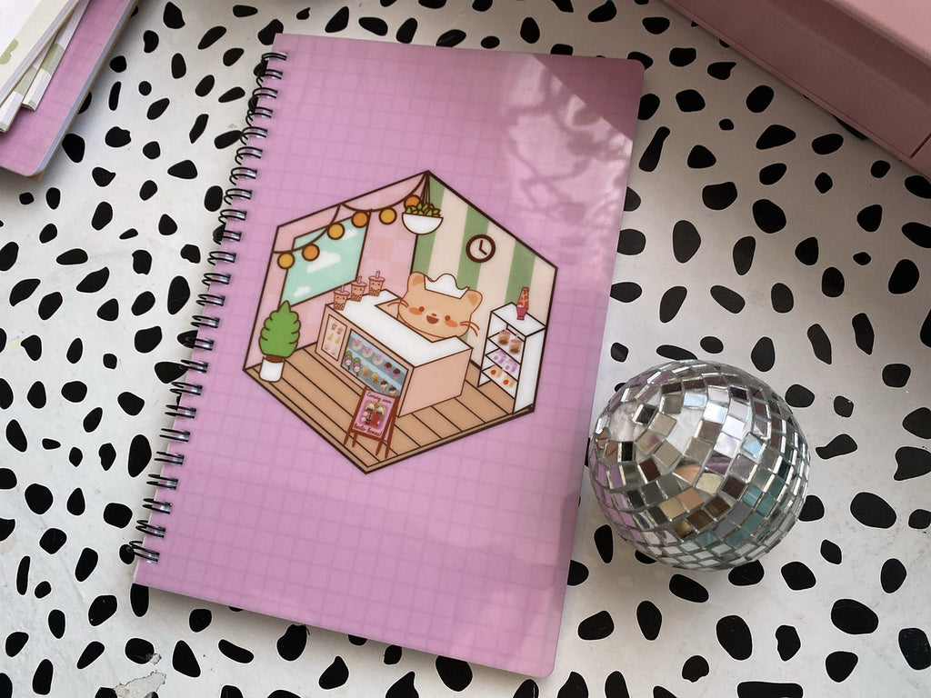 Spiral Notebook, Kawaii Notebook, Spiral Cat Notebook, Journal, Sketch –  littlepaperies