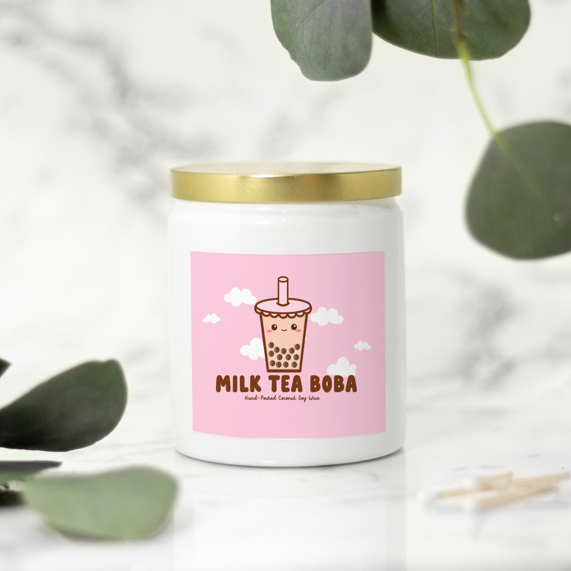 Boba Candle  Tea House Candle