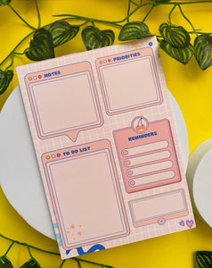Retro Browser, Positive Notepad, 5x7, Memopad, Notes, Stationery, Positivity Notepad, Self Love Gift, Stationery Lover, Gift, Notepad