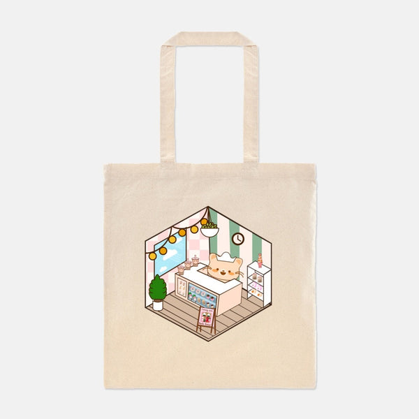 Kawaii Cat, Tote Bag, Book Bag,  All Purpose Bag, Grocery Bag, Shopping Bag, Farmers Market Tote, Positive Tote Bag, Ramen