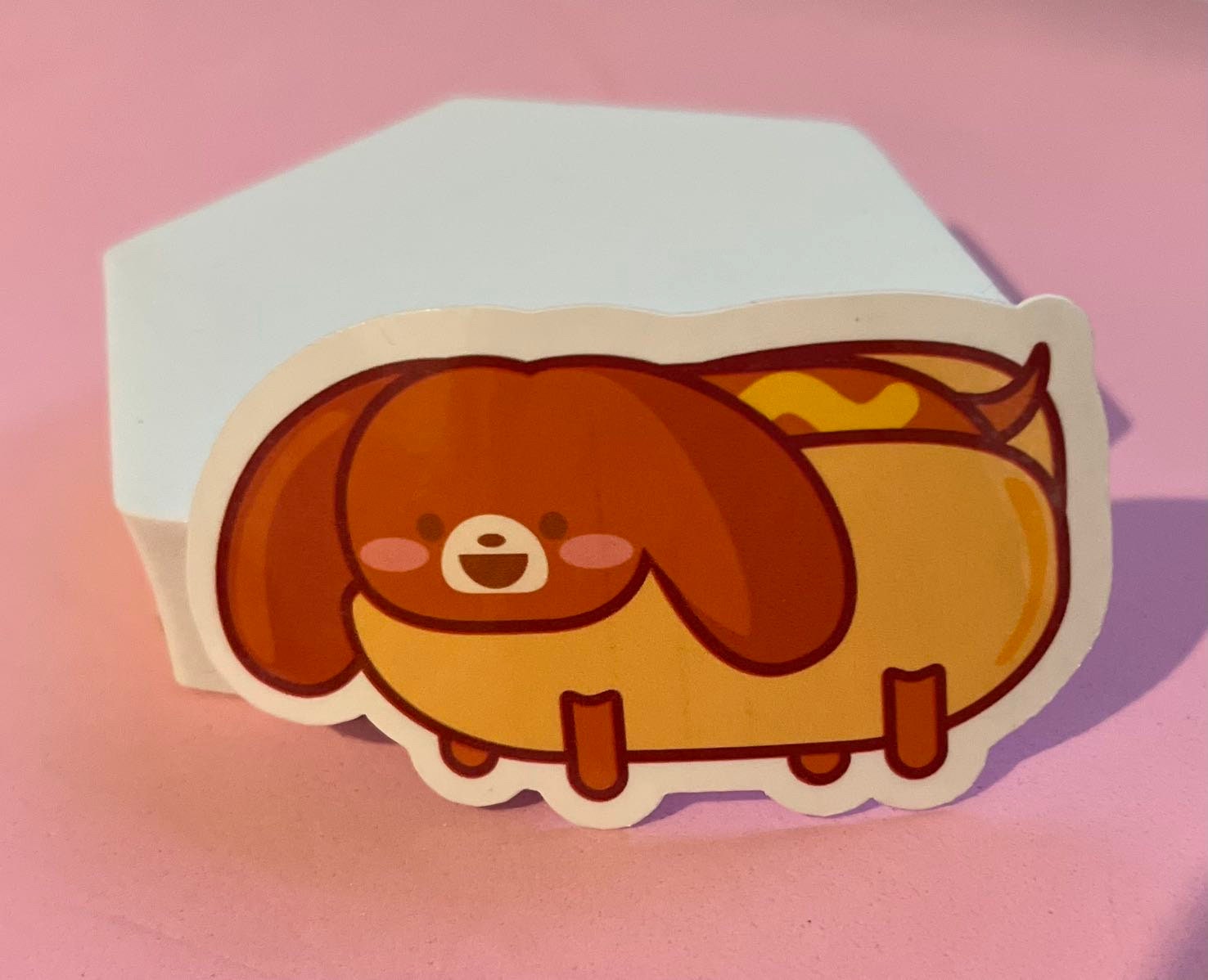 Hot Dog Sticker, Vinyl Sticker, Laptop Sticker, Water Bottle Sticker, Longboard Sticker, Trendy Sticker, Trend