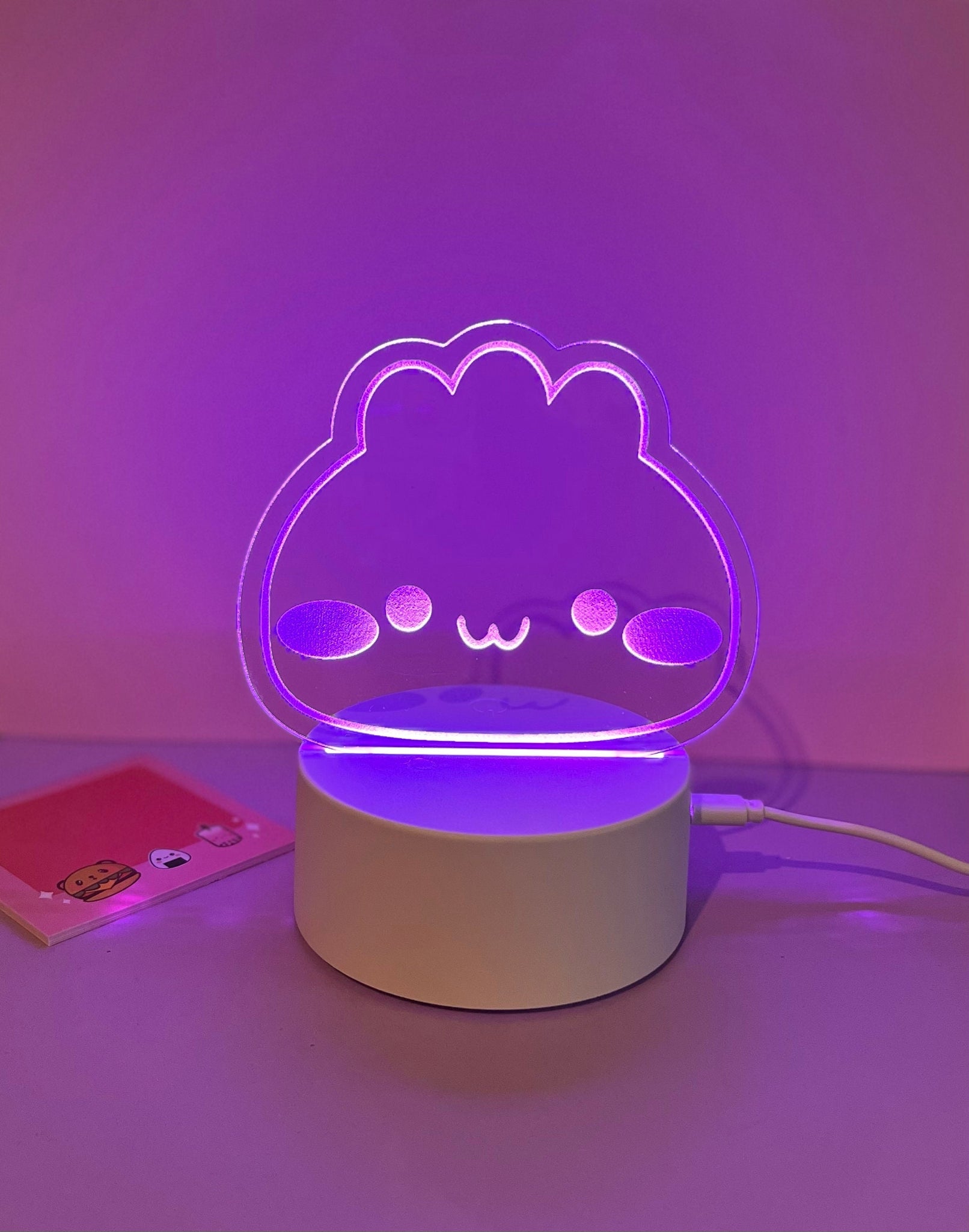 Wonton LED Lamp, Wonton LED Lamp, Desk Lamp, Tablet Lamp, LED Lamp, Kawaii Lover, Wonton Lover, Kawaii Gift, Handmade Gift